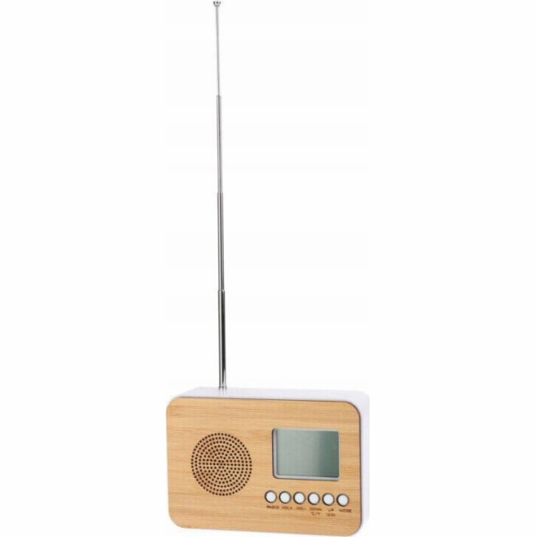 JVD Budík s rádiem a teploměrem, na baterie