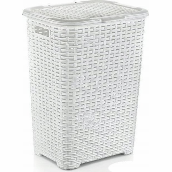 Katex Koš na prádlo RATAN 45l - bílý 400x316x550