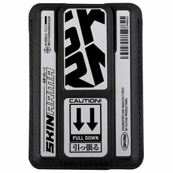 SKINARMA Kado Kira Kobai Wallet Mag-Charge Grip Stand chrom