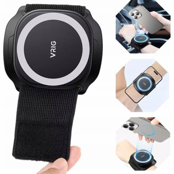 VRIG Magnetický držák na zápěstí MagSafe pro iPhone, tele...