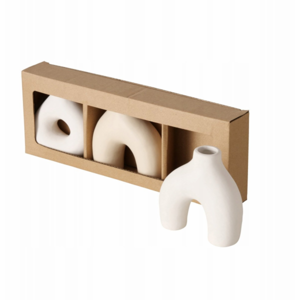 Boltze Sada dekorativních váz METTY, 3 ks, výška 10 cm