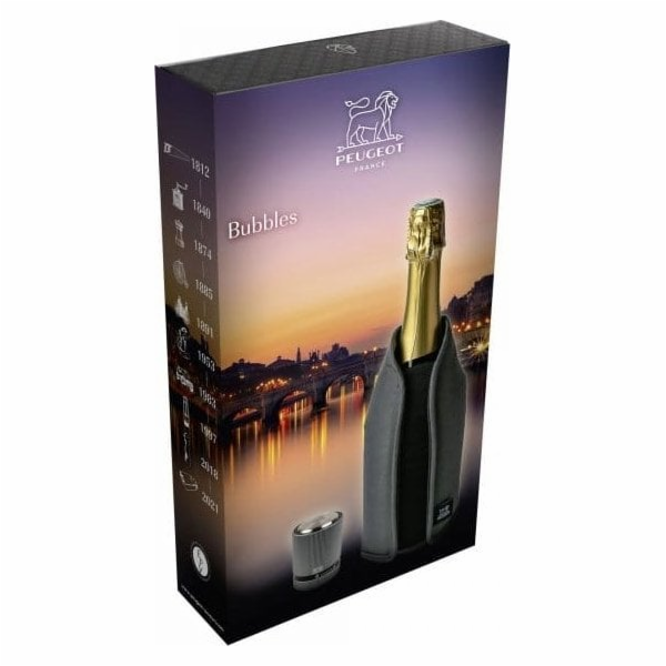 Peugeot BUBBLES Sada zátky na víno a chladiče