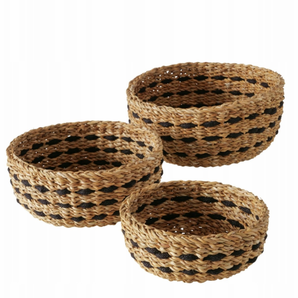 Sada kulatých ozdobných košíčků BOKAR, 3 ks. O 21-30 cm