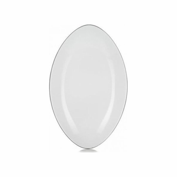 Revol Equinoxe oválný talíř bílý 35x22 cm