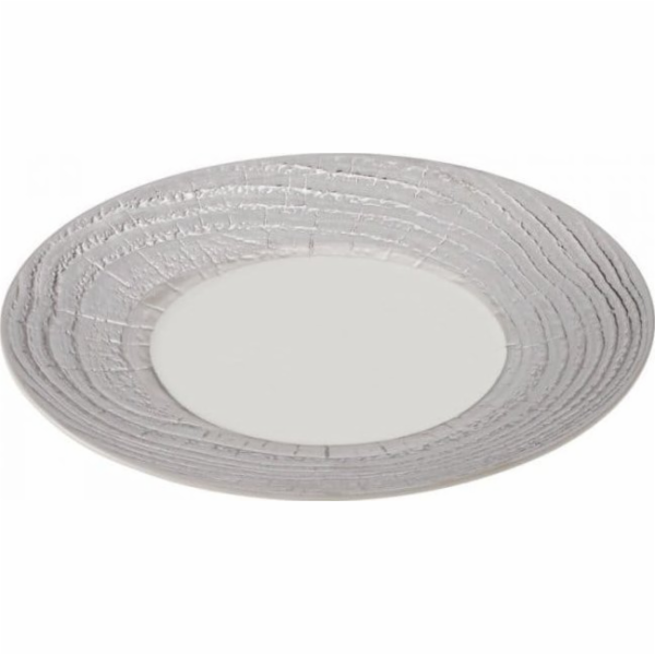 Revol Plochý talíř ARBORESCENCE 31 cm, stříbrný