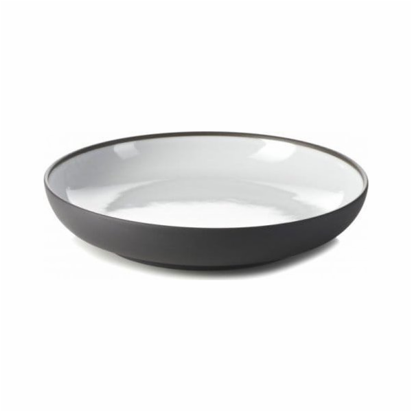 Talíř Revol SOLID 23,5 cm, bílá a černá