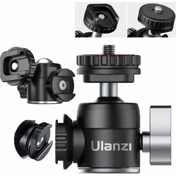 Ulanzi 3D kulová hlava se závitem 1/4'' a 2x ISO patka pr...