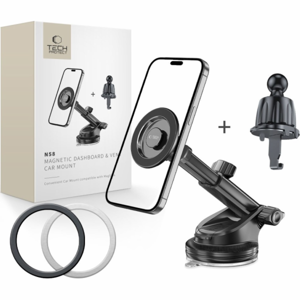 Tech-Protect MAGNETICKÝ DRŽÁK DO AUTOMOBILU N58 MAGSAFE N...