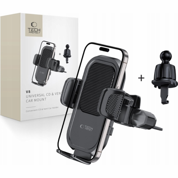 Tech-Protect UNIVERZÁLNÍ DRŽÁK DO AUTO V8 NA CD A VENTILA...