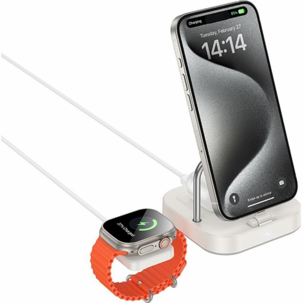 Hoco Indukční nabíječka 3v1 kompatibilní s Apple Watch 3A...