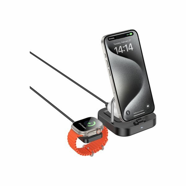 Hoco Indukční nabíječka 3v1 kompatibilní s Apple Watch 3A...