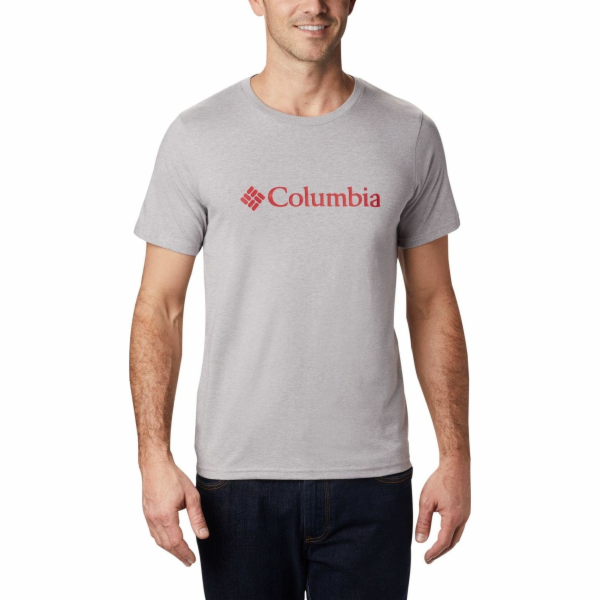 Columbia Pánské tričko CSC Basic Logo, šedé, velikost M (...