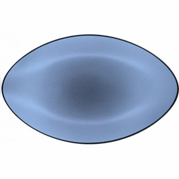 EQUINOXE Talíř oválný 35x22,3 cm, modrý