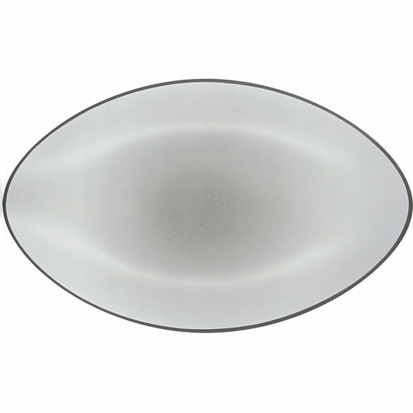 EQUINOXE Talíř oválný 35x22,3 cm, šedý