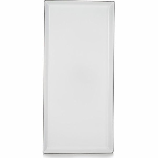 Obdélníkový talíř Equinoxe bílý 32x15 cm
