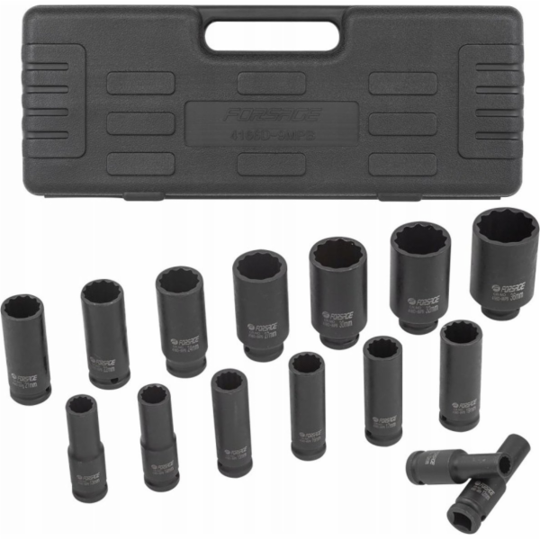 Forsage Sada hlubokých rázových objímek 1/2" 15 ks. (12st...