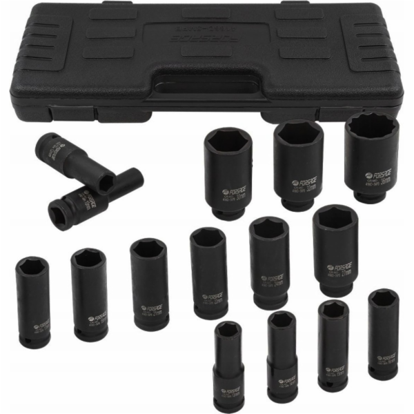 Forsage Sada hlubokých rázových objímek 1/2" 15 ks. (6str...