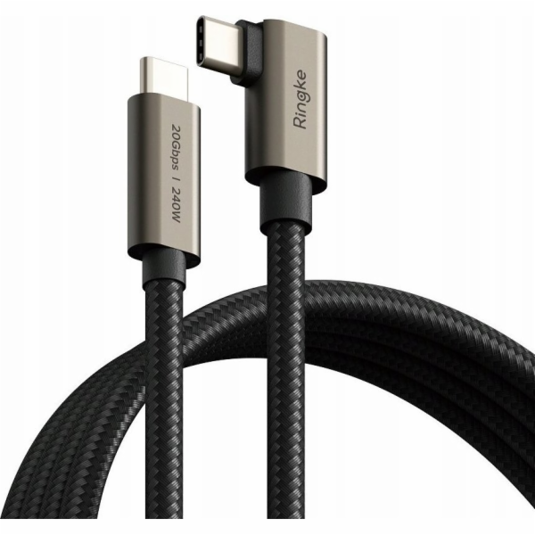 Ringke USB 3.2 Gen 2x2 USB-C kabel 90 stupňů PD 240W 200c...