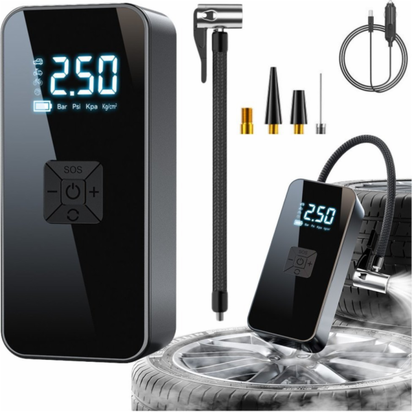 Lean Elektrická mini přenosná kompresorová LED svítilna 5...