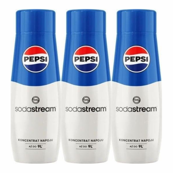 Sodastream 3 x Pepsi sirup 440 ml