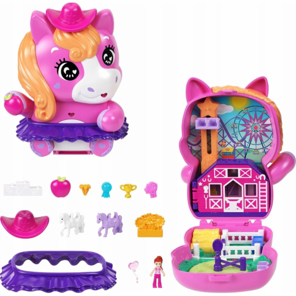 Mattel Figurka poníka Polly Pocket Rodeo + příslušenství