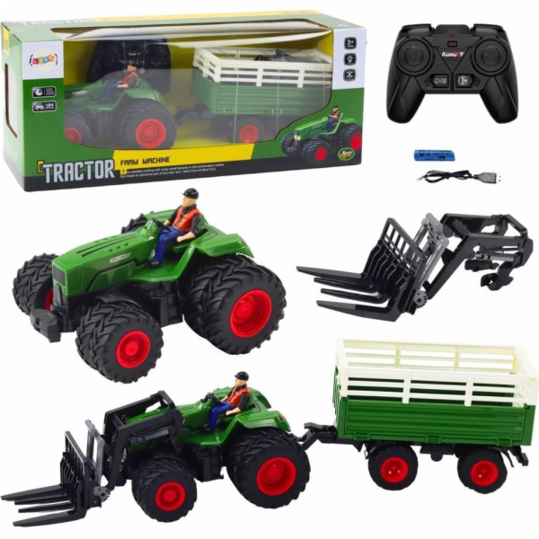 LeanToys RC LEAN Toys Dálkově ovládaný zemědělský traktor...