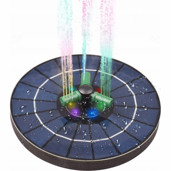 CreativeHome GOTEL Q33B RGB SVÍTÍCÍ SOLÁRNÍ FONTÁNA