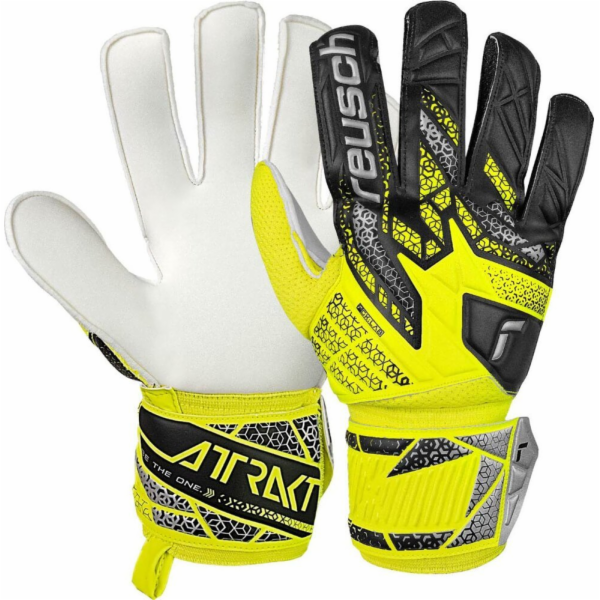 Reusch Brankářské rukavice Attrakt Solid žluto-černé 5570...
