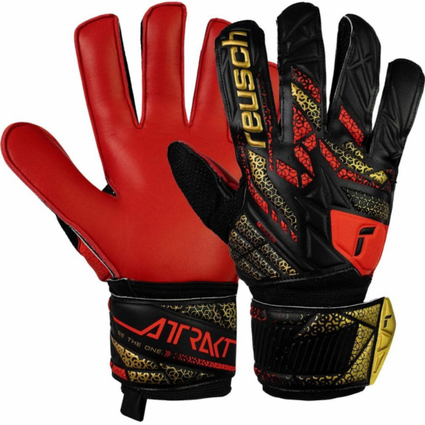 Reusch Brankářské rukavice Attrakt Solid červeno-černé 55...