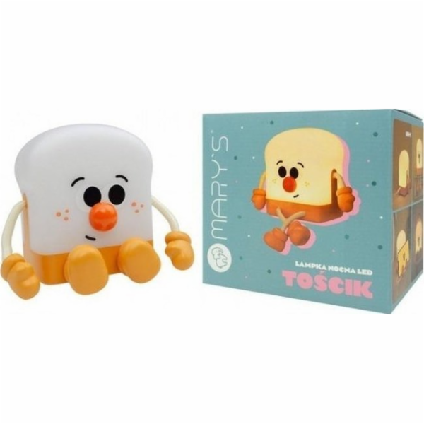 Plexido LED noční světlo na toastu