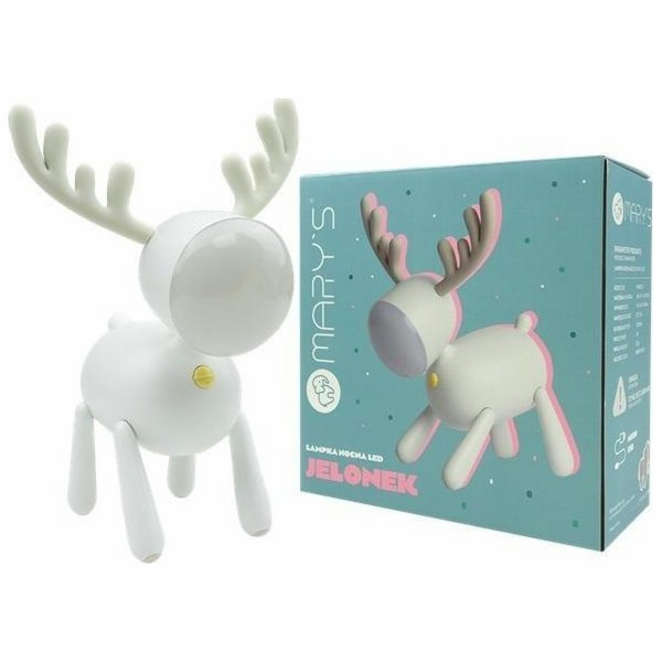 Plexido LED noční světlo bílý jelen