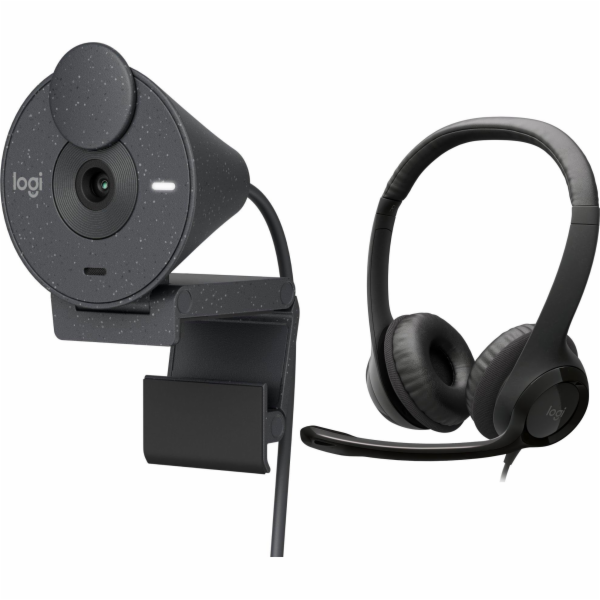 Logitech Webkamera Brio 300 Graphite (960-001436) + H390 ...