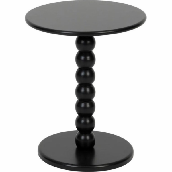 Konferenční stolek, odkládací stolek MDF černá 38 cm