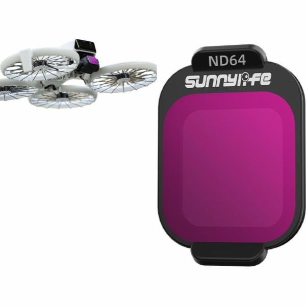 SunnyLife Celošedý filtr ND64 NDx64 pro dron DJI FLIP, po...