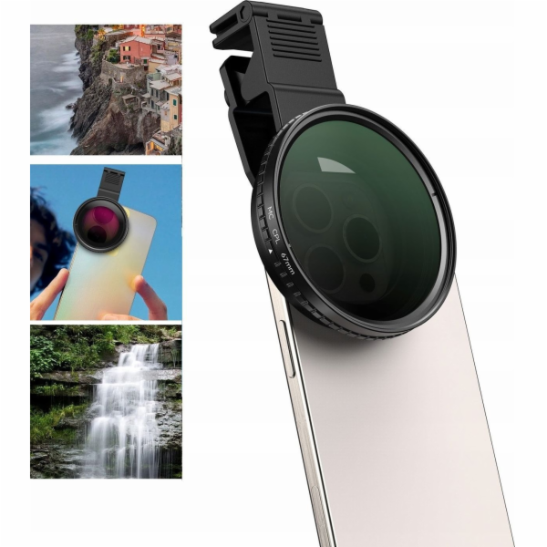 Apexel Polarizační filtr objektivu CPL 67mm, saně ISO, st...