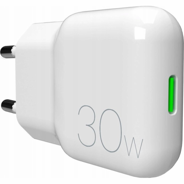 Puro GaN SLIMPRO 30W USB-C nabíječka do zásuvky - bílá