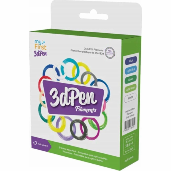 NoboKids Filamentové kazety 5x 5m filament pro 3D pero Ma...