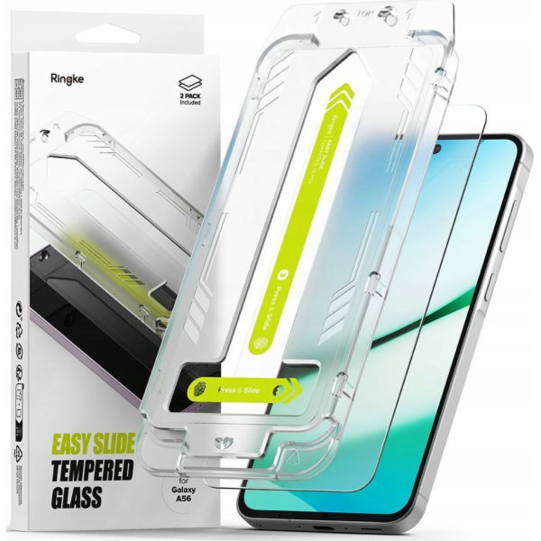 Ringke EASY SLIDE TVRZENÉ SKLO 2 ks PRO GALAXY A56 5G ČIŘÉ