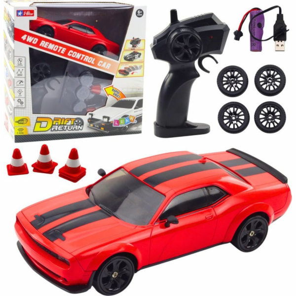 LeanToys Drift Sports Car s výměnnými koly, dálkově ovlád...