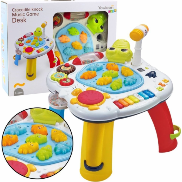 Interaktivní výukový stůl Piano Drum Krokodýl