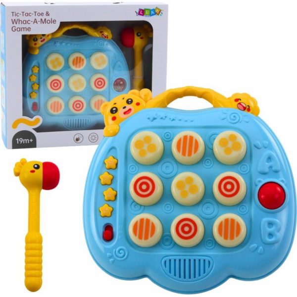 LeanToys Kladivo Whac-A-Mole pro batolata, modré