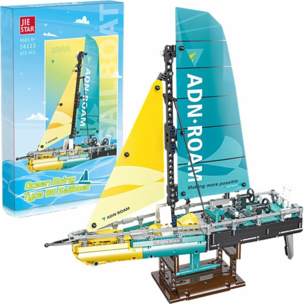 LeanToys Stavební bloky Plachetnice Typ 65 Model 675el