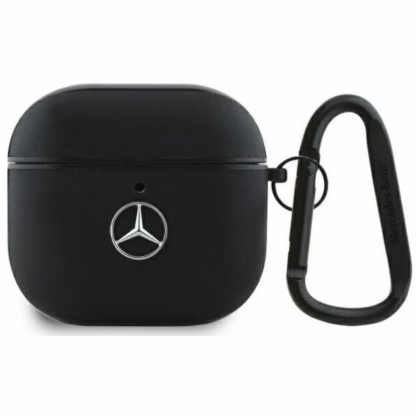 Mercedes Kryt MEA4CSLBK AirPods 4 černý/černý kožený kovo...