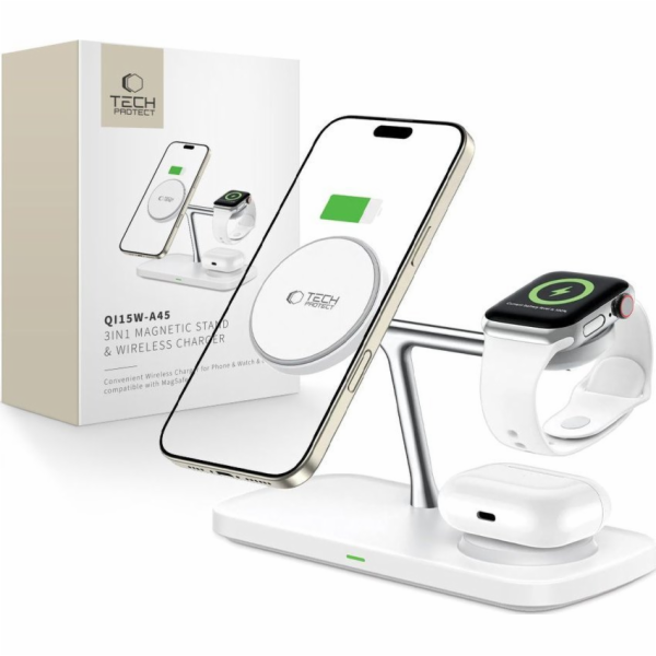 Tech-Protect BEZDRÁTOVÁ NABÍJEČKA QI15W-A45 3V1 MAGNETICK...