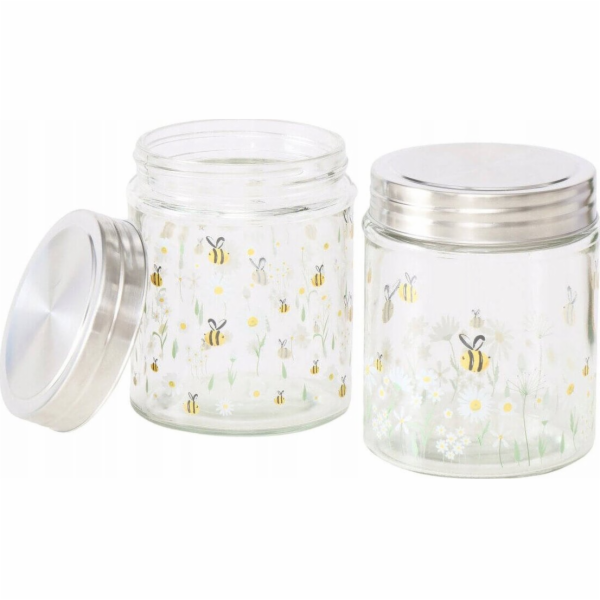 Boltze Šroubovací sklenice na skladování MED, 625 ml, 2 ks.