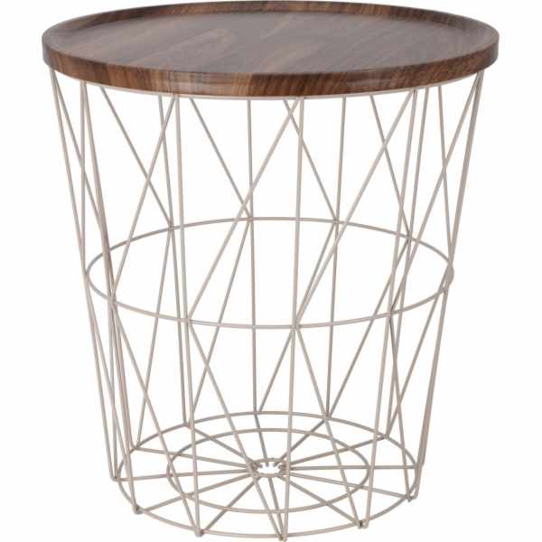 Odkládací stolek s košíkem, 37 x 39 cm