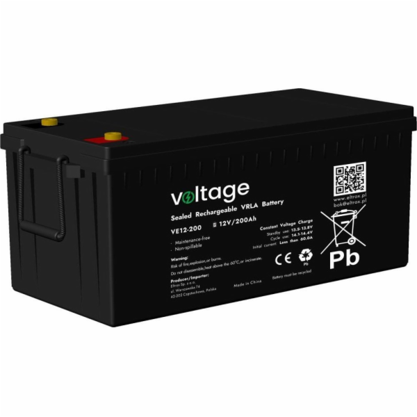 voltage Baterie AGM napětí 12V 200Ah VE12-200 (životnost ...