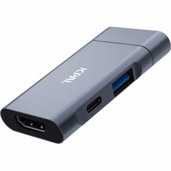 Cestovní rozbočovač JCPAL USB-C 3 v 1 – rozbočovač HDMI/P...