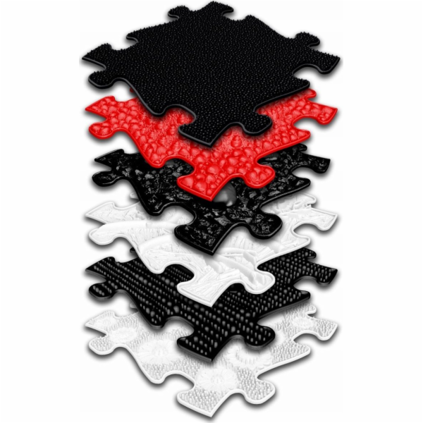 Sensory Mat Ortopedic SET 6v1 BABY B&W 6 SENSORY PUZZLES ...