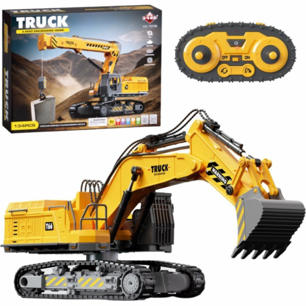 LeanToys Dálkově ovládaný pásový bagr EDUKAMP 133el pro k...